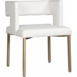 Meridian Furniture Caleb White Vegan Leather Dining Chair (Set of 2)