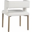 Meridian Furniture Caleb White Vegan Leather Dining Chair (Set of 2)