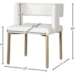Meridian Furniture Caleb White Vegan Leather Dining Chair (Set of 2)