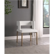 Meridian Furniture Caleb White Vegan Leather Dining Chair (Set of 2)