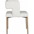 Meridian Furniture Caleb White Vegan Leather Dining Chair (Set of 2)