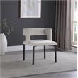 Meridian Furniture Caleb Cream Velvet Dining Chair (Set of 2)