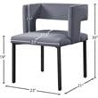 Meridian Furniture Caleb Gray Velvet Dining Chair (Set of 2)
