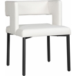 Meridian Furniture Caleb White Vegan Leather Dining Chair (Set of 2)
