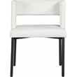 Meridian Furniture Caleb White Vegan Leather Dining Chair (Set of 2)