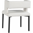 Meridian Furniture Caleb White Vegan Leather Dining Chair (Set of 2)
