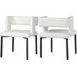 Meridian Furniture Caleb White Vegan Leather Dining Chair (Set of 2)