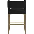 Meridian Furniture Caleb Black Velvet Counter Stool (Set of 2)