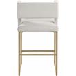 Meridian Furniture Caleb Cream Velvet Counter Stool (Set of 2)
