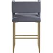 Meridian Furniture Caleb Gray Velvet Counter Stool (Set of 2)