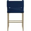 Meridian Furniture Caleb Navy Velvet Counter Stool (Set of 2)