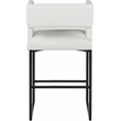 Meridian Furniture Caleb White Vegan Leather Counter Stool (Set of 2)