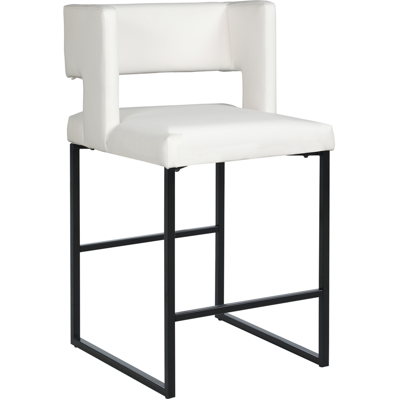 White leather best sale counter chairs