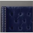 Meridian Furniture Barolo Navy Velvet Twin Bed