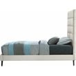 Meridian Furniture Elly Cream Velvet Twin Bed