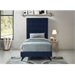Meridian Furniture Elly Navy Velvet Twin Bed