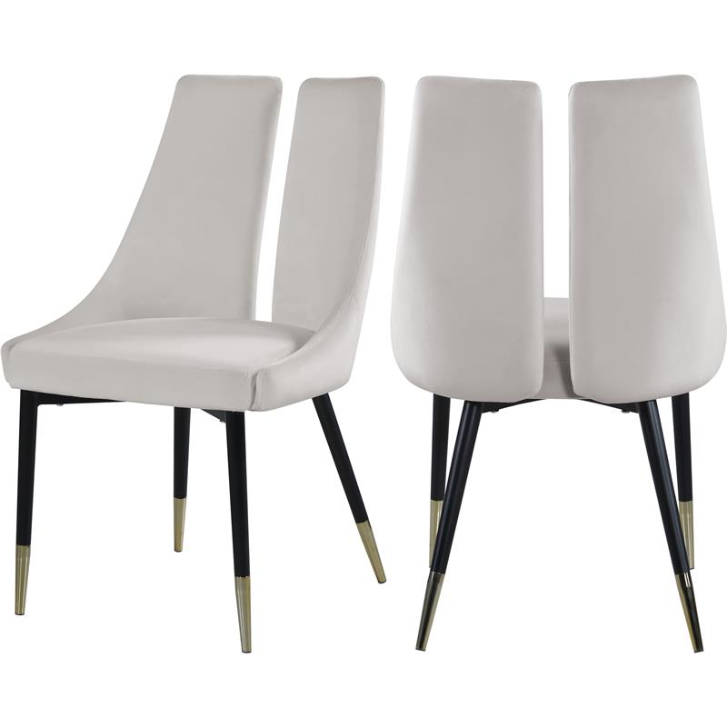 cream dining chairs set of 2