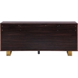 Meridian Furniture Excel Sideboard/Buffet in Rich Brown Zebra Wood Lacquer