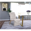 Meridian Furniture Curve Cream Velvet Dining Chair (Set of 2)
