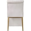 Meridian Furniture Curve Cream Velvet Dining Chair (Set of 2)