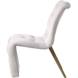 Meridian Furniture Curve Cream Velvet Dining Chair (Set of 2)