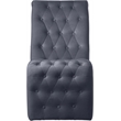 Meridian Furniture Curve Gray Velvet Dining Chair (Set of 2)