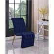 Meridian Furniture Curve Navy Velvet Dining Chair (Set of 2)
