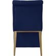 Meridian Furniture Curve Navy Velvet Dining Chair (Set of 2)