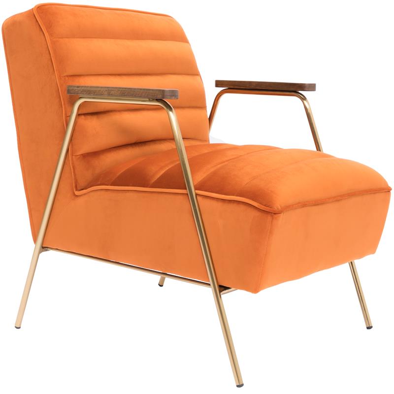 Meridian Furniture Woodford Velvet Accent Chair Meridian Furniture Woodford Velvet Accent Chair