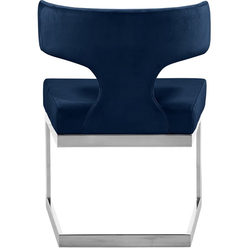 Meridian Furniture Alexandra Navy Velvet Dining Chair