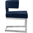 Meridian Furniture Alexandra Navy Velvet Dining Chair