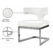 Meridian Furniture Alexandra White Vegan Leather Dining Chair
