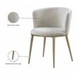 Meridian Furniture Skylar Cream Velvet Dining Chair (Set of 2)