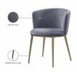 Meridian Furniture Skylar Gray Velvet Dining Chair (Set of 2)