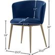 Meridian Furniture Skylar Navy Velvet Dining Chair (Set of 2)