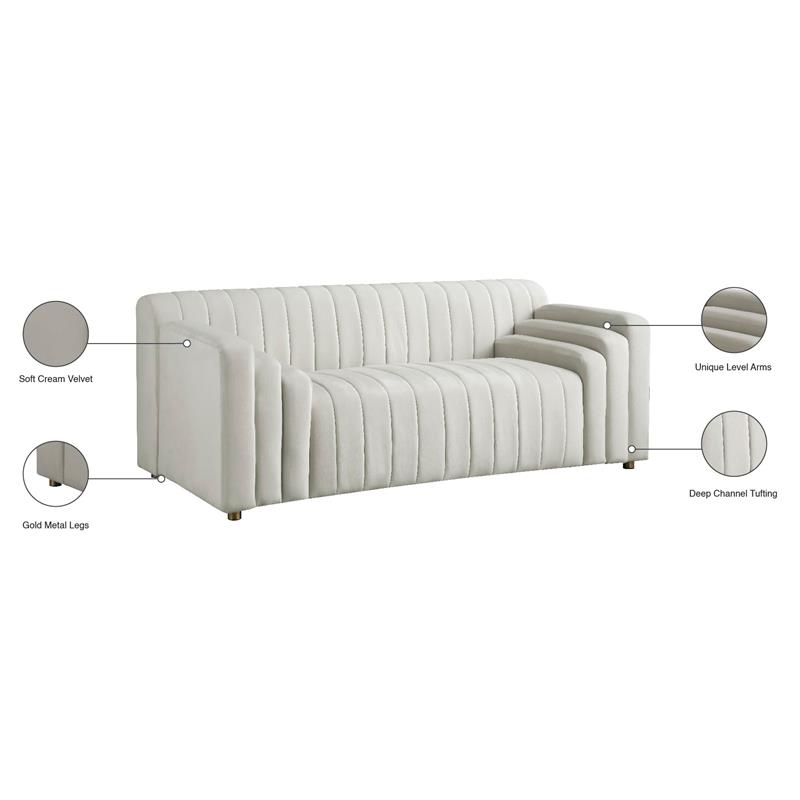 Meridian Furniture Naya Velvet Loveseat Meridian Furniture Naya Velvet Loveseat