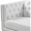 Meridian Furniture Michelle White Vegan Leather Chair