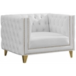 Meridian Furniture Michelle White Vegan Leather Chair