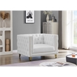 Meridian Furniture Michelle White Vegan Leather Chair