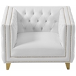 Meridian Furniture Michelle White Vegan Leather Chair