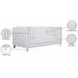 Meridian Furniture Michelle White Vegan Leather Loveseat