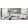 Meridian Furniture Michelle White Vegan Leather Sofa