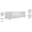 Meridian Furniture Michelle White Vegan Leather Sofa