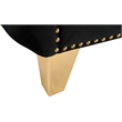 Meridian Furniture Michelle Black Velvet Loveseat