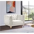 Meridian Furniture Michelle Cream Velvet Chair