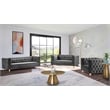 Meridian Furniture Michelle Gray Velvet Loveseat