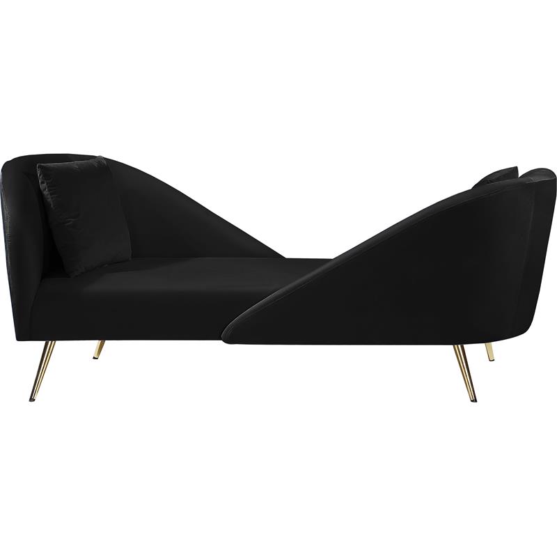 Meridian Furniture Nolan Velvet Chaise Meridian Furniture Nolan Velvet Chaise