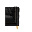 Meridian Furniture Michelle Black Velvet Sofa