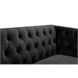 Meridian Furniture Michelle Black Velvet Sofa