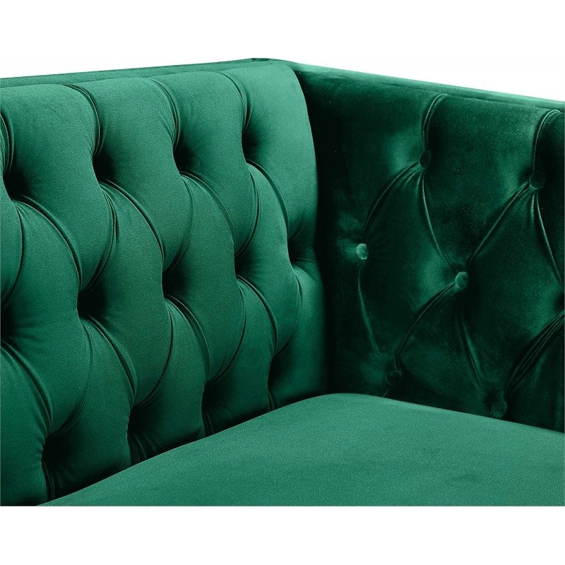 Meridian Furniture Michelle Green Velvet Chair